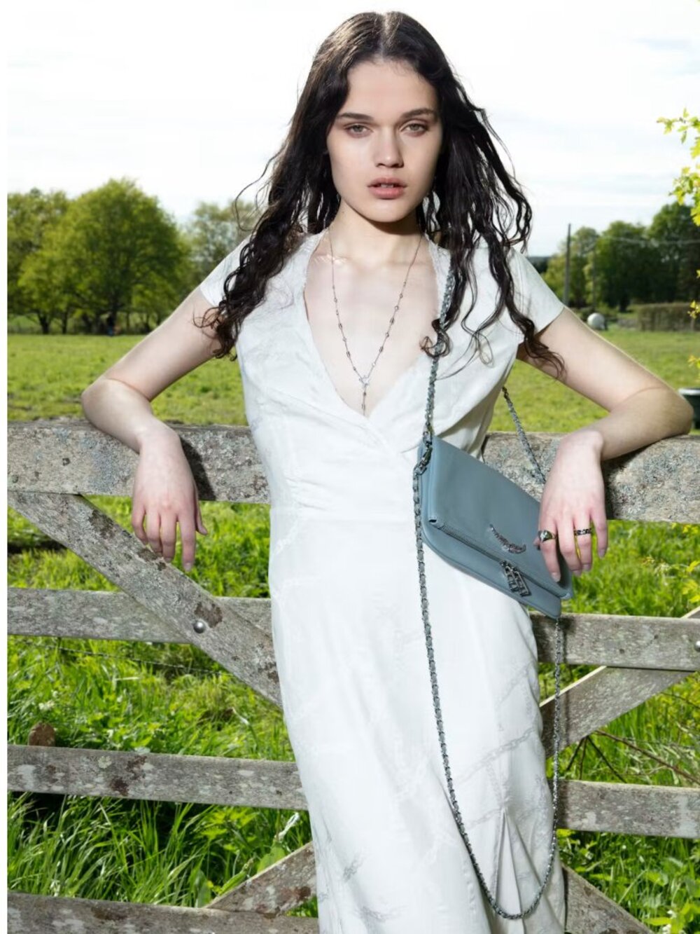 Zadig & Voltaire Rapazi Jan Chaines Silk Dress Judo White XS NWT